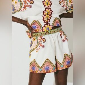Cleobella Malcolm Shorts in Lagos Print, Size Small
